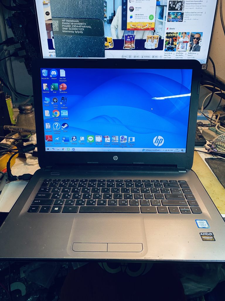 โน๊ตบุ๊ต HP เปิดไม่ติด เมนบอร์ดเสีย ซ่อมเมนบอร์ดโน๊ตบุ๊คขอนแก่น ร้านวีแคนฟิก